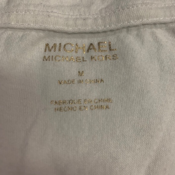 Michael Kors Gold Foil Cheetah Shirt - Picture 2 of 2